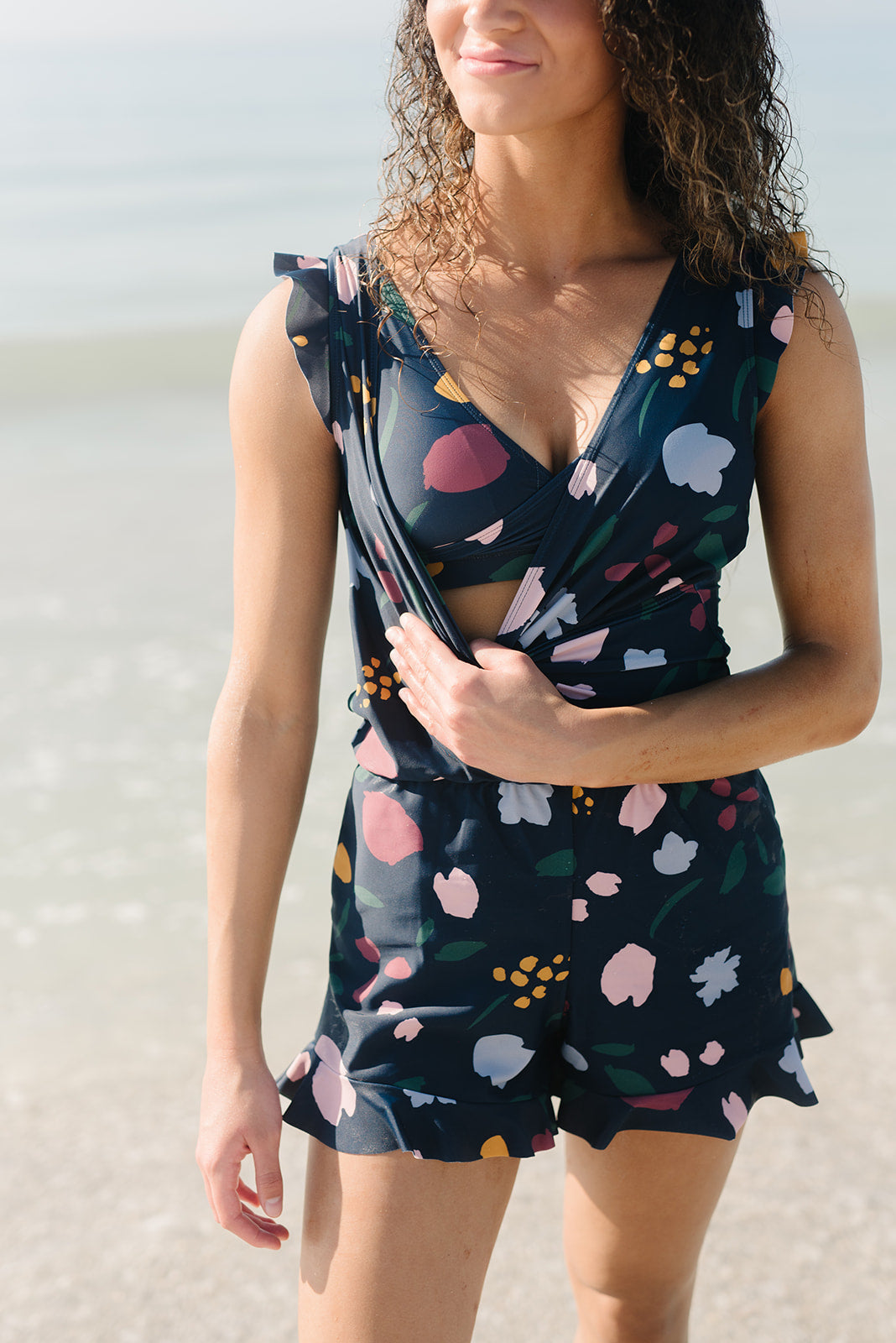 Swimsuit with Integrated Support Bra