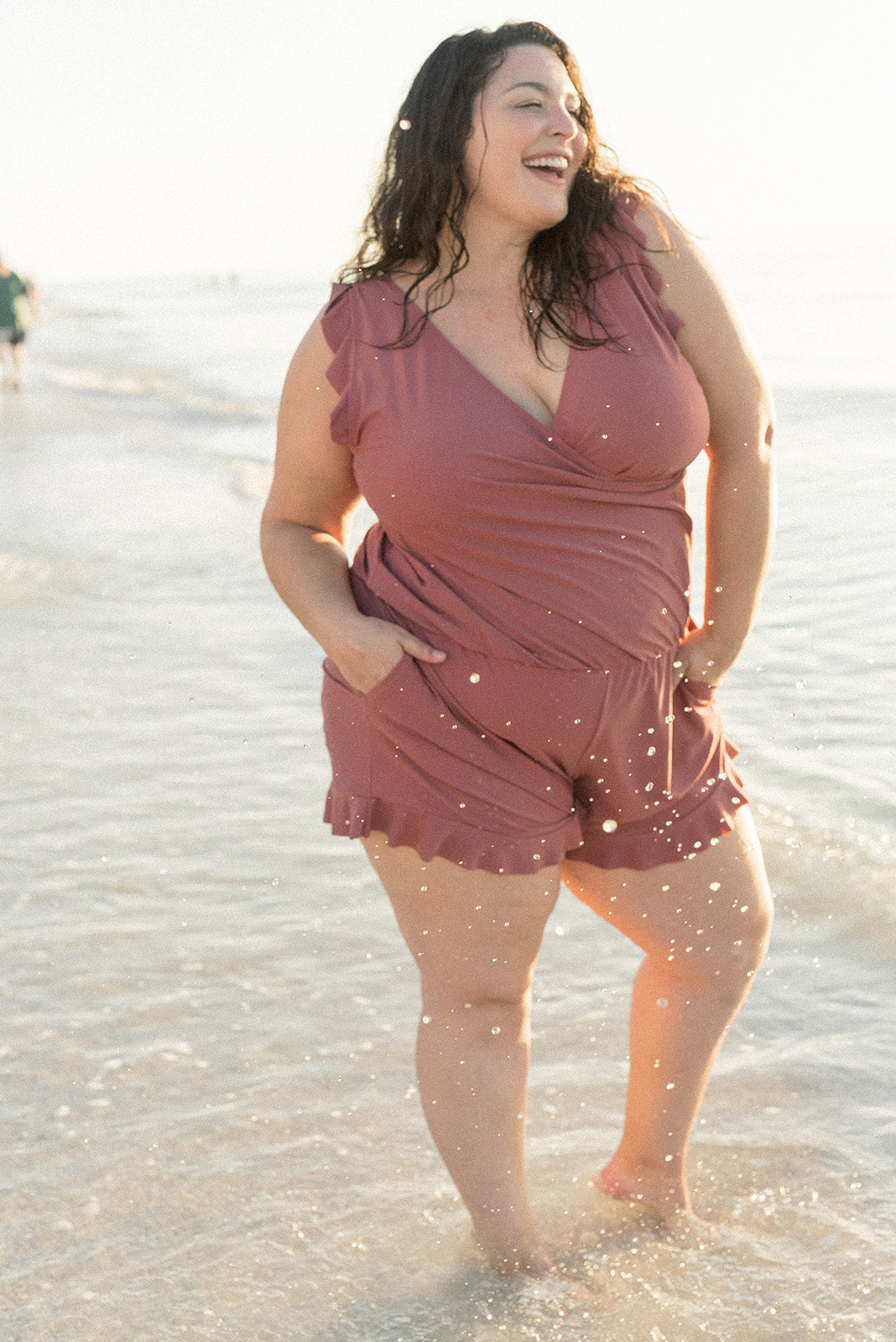 Swimsuit with Integrated Support Bra