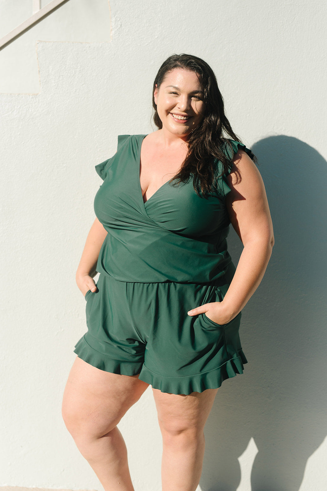 Swimsuit with Integrated Support Bra
