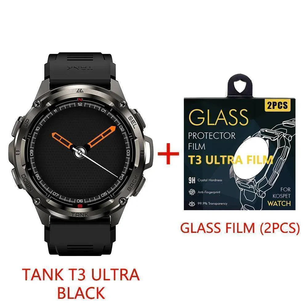 T3 Ultra GPS AMOLED Smartwatch - Rugged Fitness Tracker