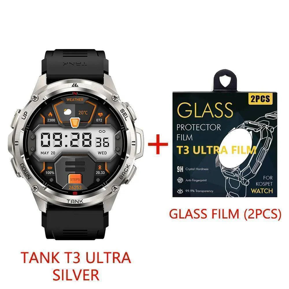 T3 Ultra GPS AMOLED Smartwatch - Rugged Fitness Tracker