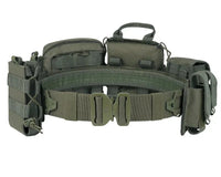 Tactical Combat Belt with 8-in-1 Molle Pouches