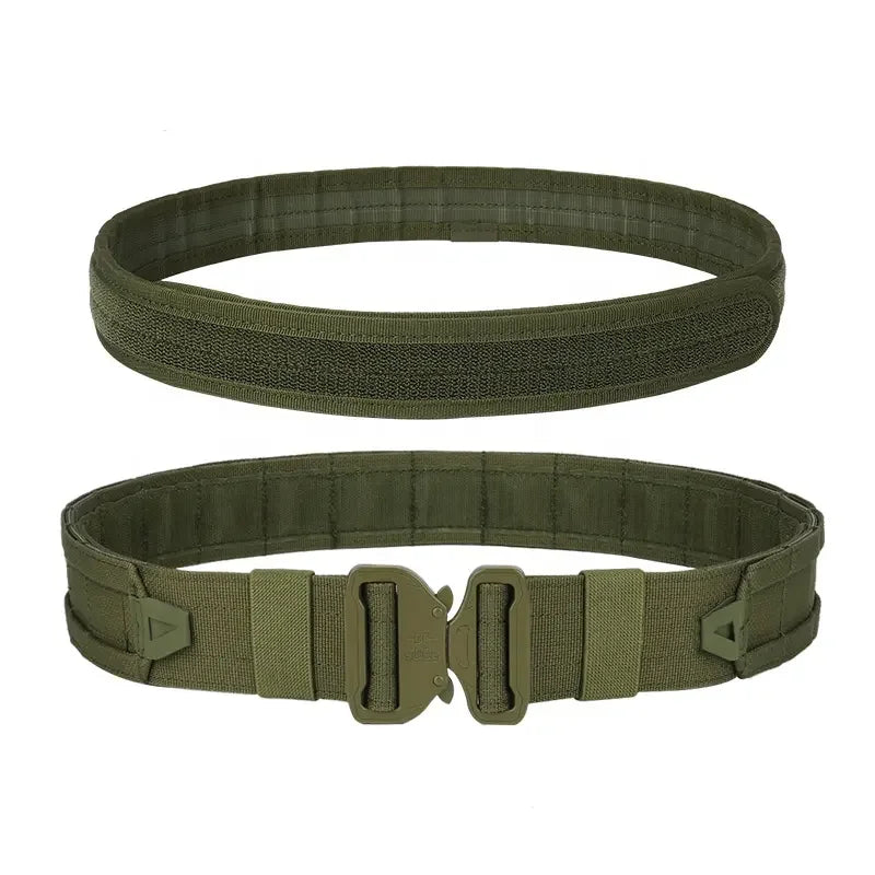 Tactical Combat Belt with 8-in-1 Molle Pouches