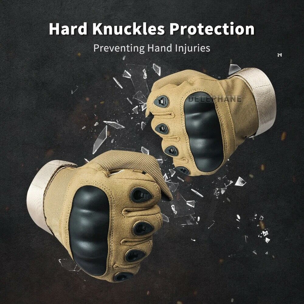 Tactical Hard Knuckle Touchscreen Gloves