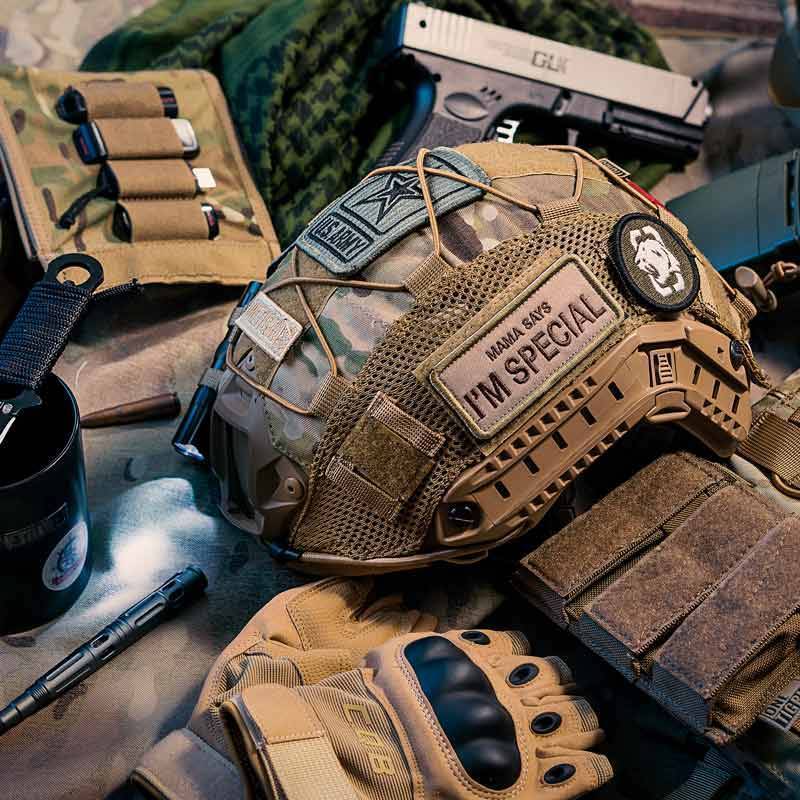Tactical Helmet Cover for Military Helmets