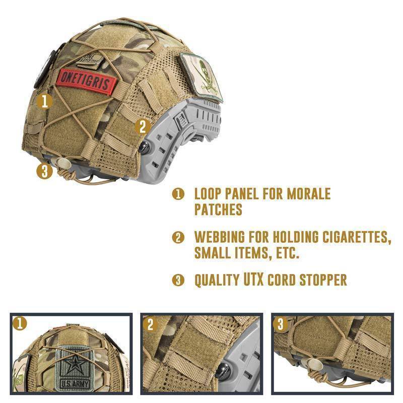 Tactical Helmet Cover for Military Helmets