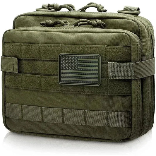 Tactical MOLLE Admin Pouch with Mag Storage & Utility