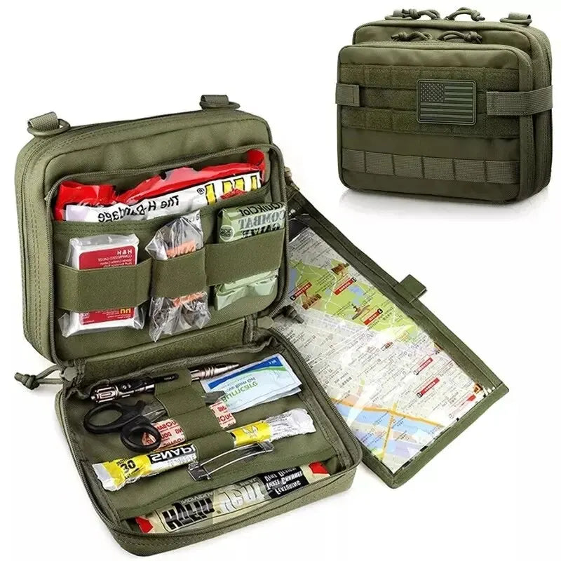Tactical MOLLE Admin Pouch with Mag Storage & Utility