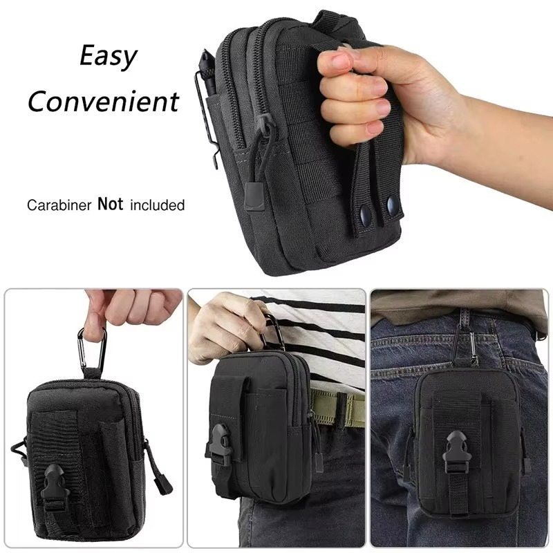 Tactical MOLLE EDC Belt Pouch - Military-Grade Utility Bag