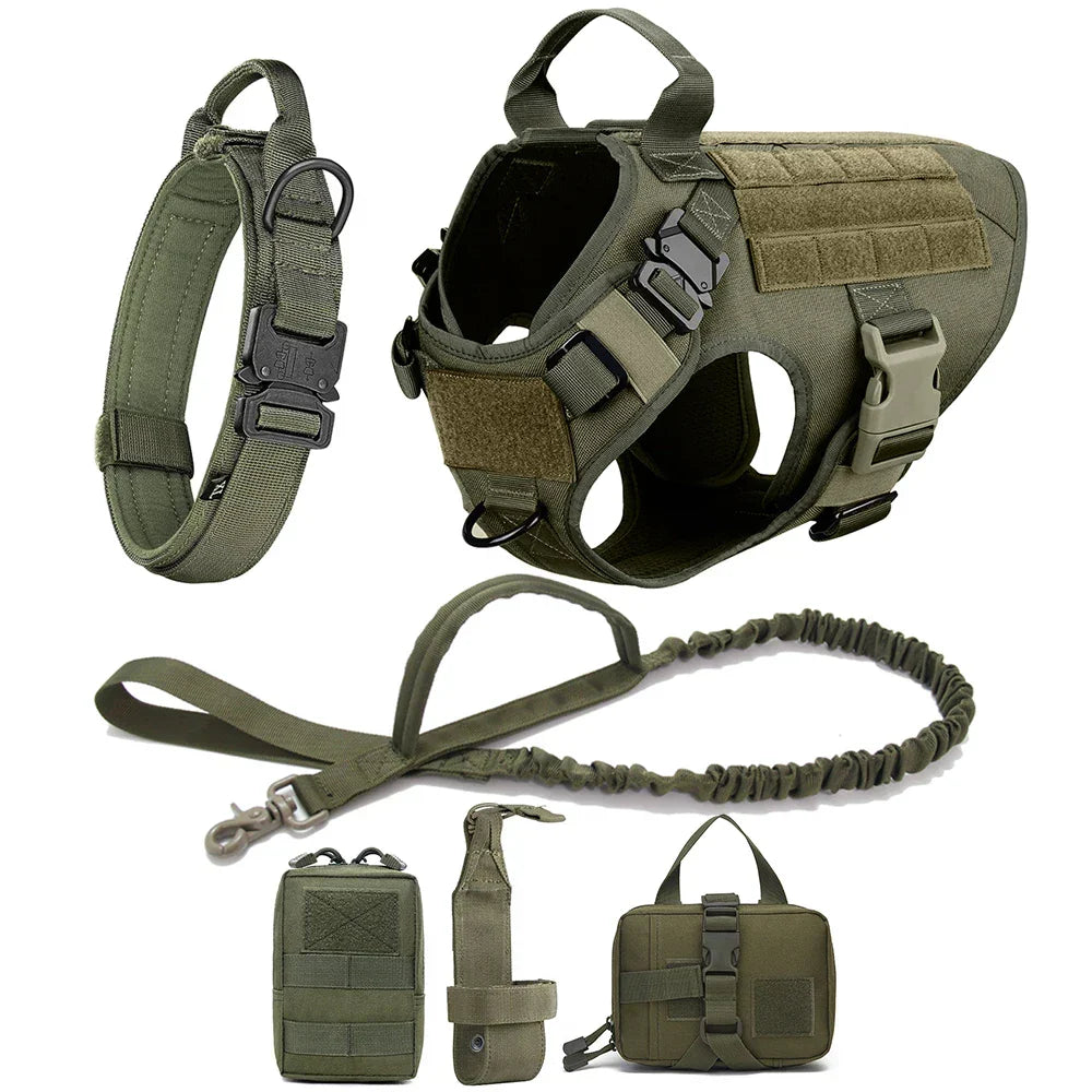 Tactical No-Pull Dog Harness for Training & Outdoor Adventures