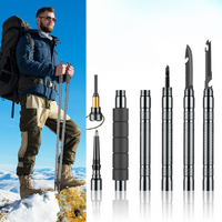 Tactical Outdoor Survival Trekking Pole with Multi-Tool Kit