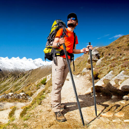 Tactical Outdoor Survival Trekking Pole with Multi-Tool Kit