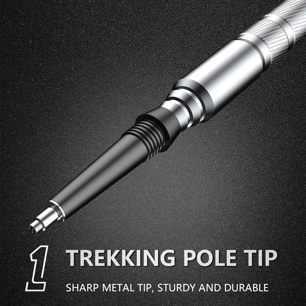 Tactical Outdoor Survival Trekking Pole with Multi-Tool Kit