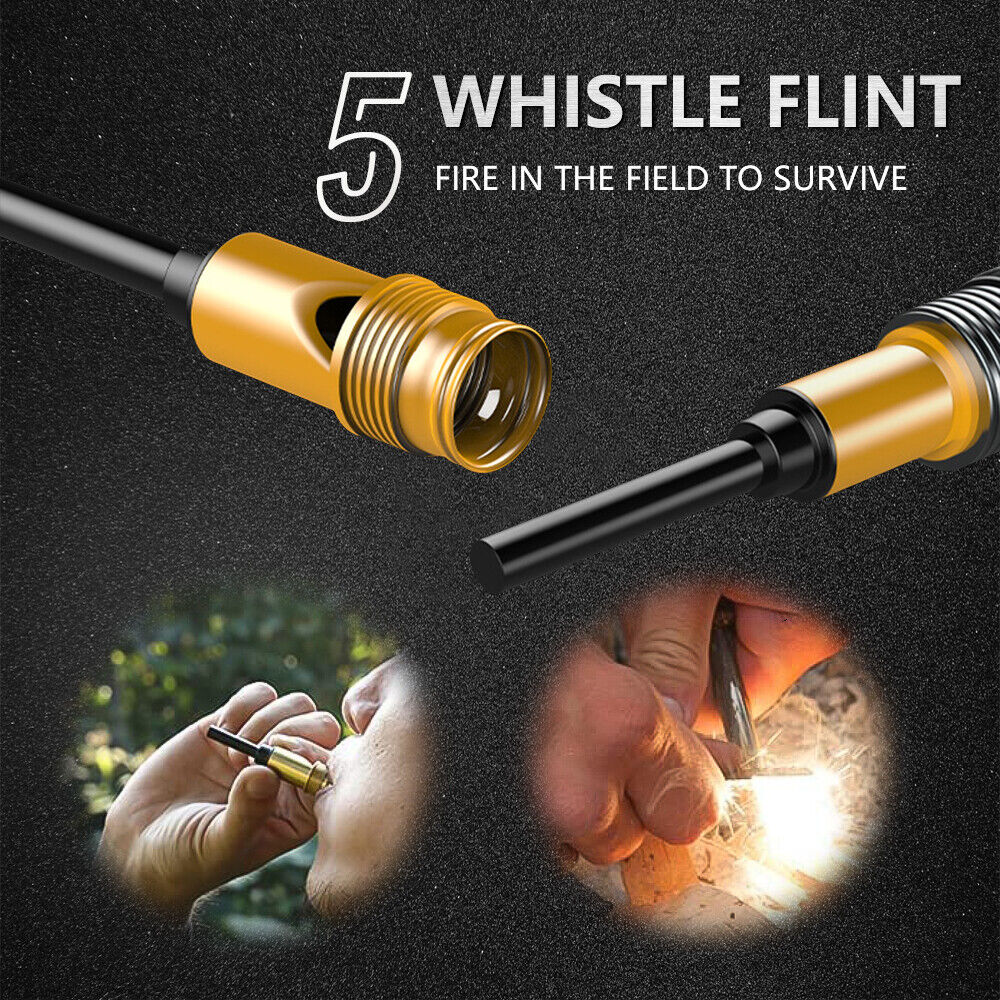 Tactical Outdoor Survival Trekking Pole with Multi-Tool Kit