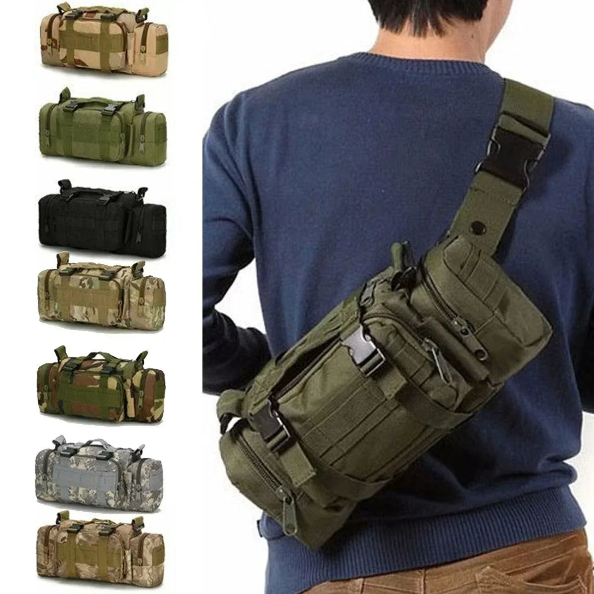 Tactical Waist Bag for Hiking & Outdoors