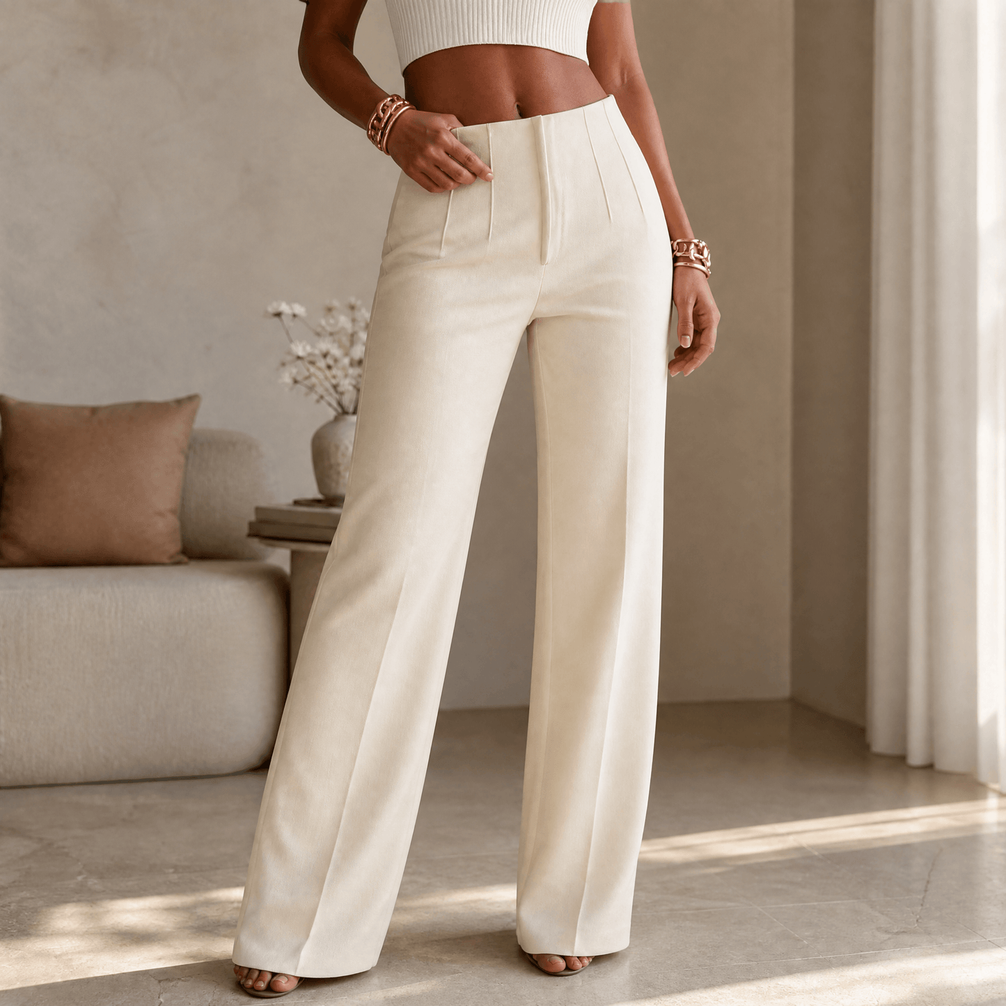 Tailored Pleated Trousers