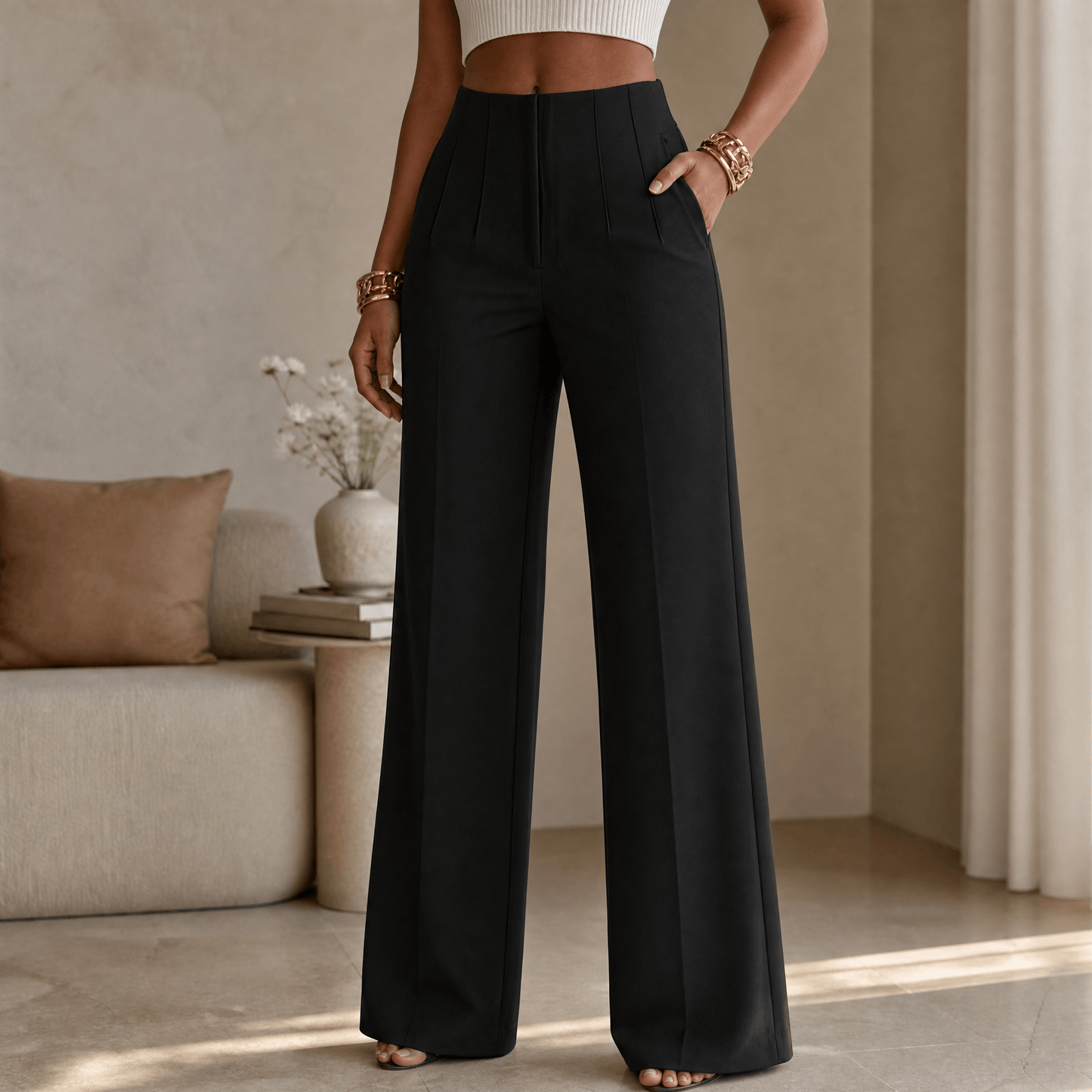 Tailored Pleated Trousers