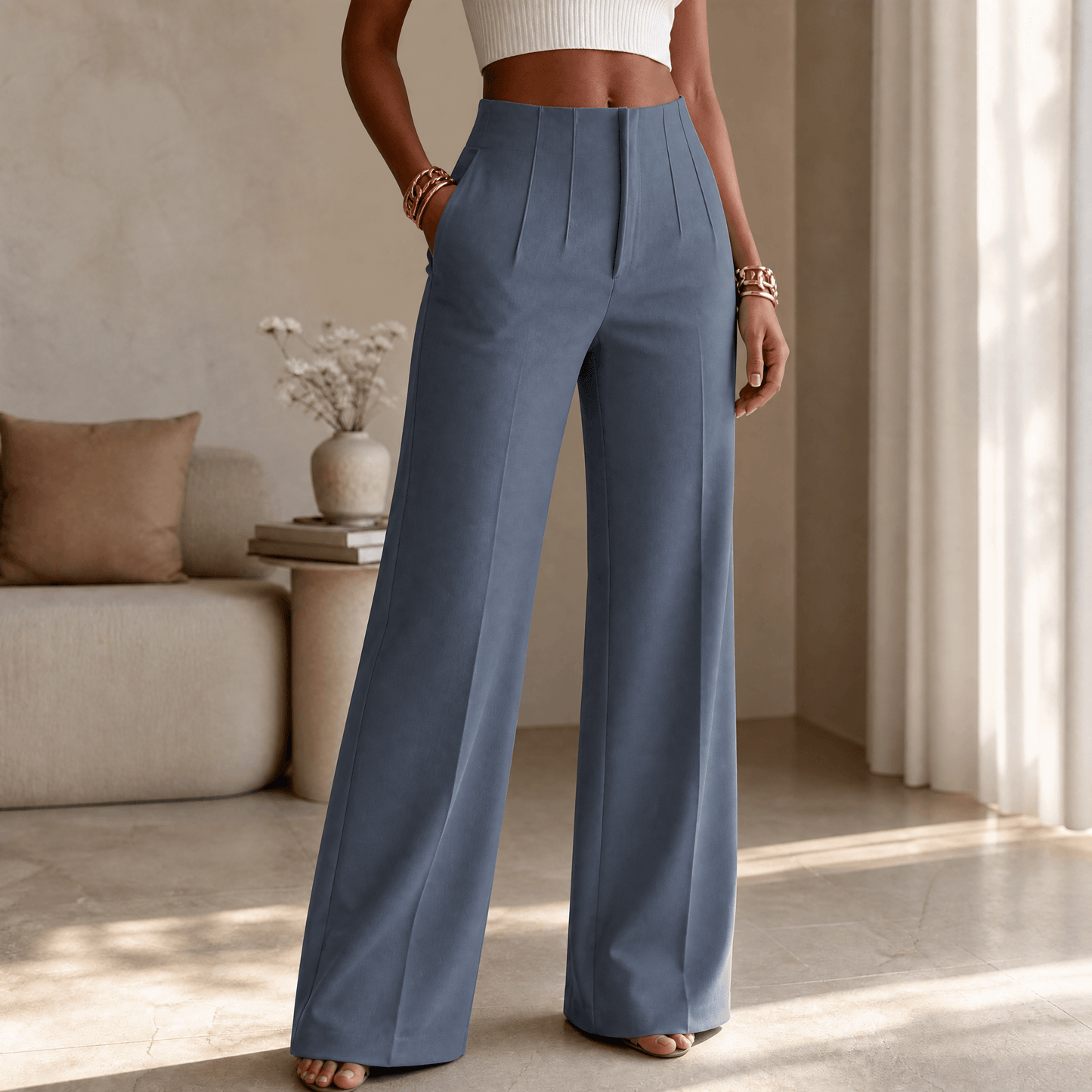 Tailored Pleated Trousers