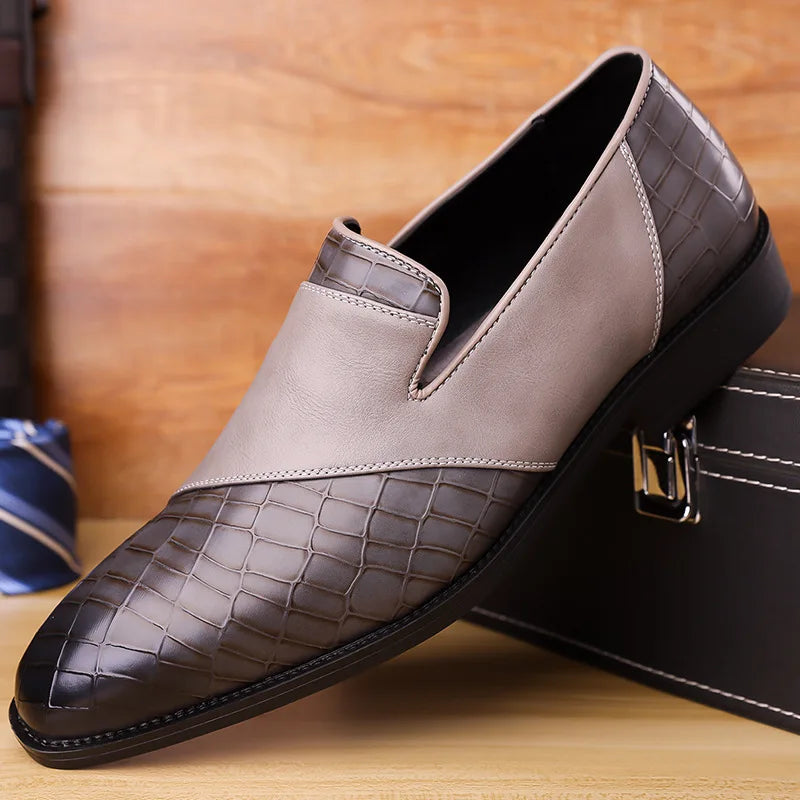 Textured Slip-On Loafers