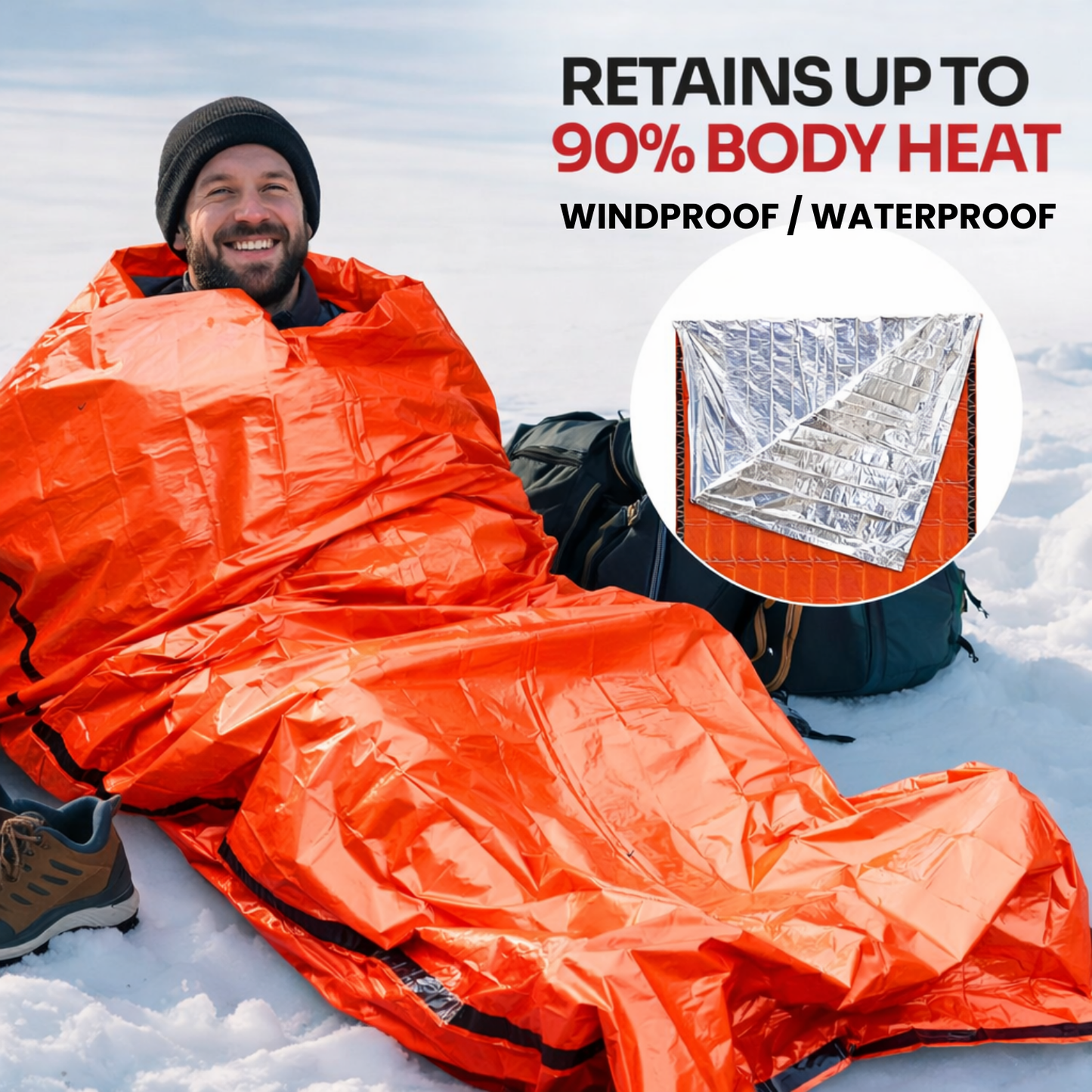 Thermal Bivy Emergency Sleeping Bag for Outdoor Survival
