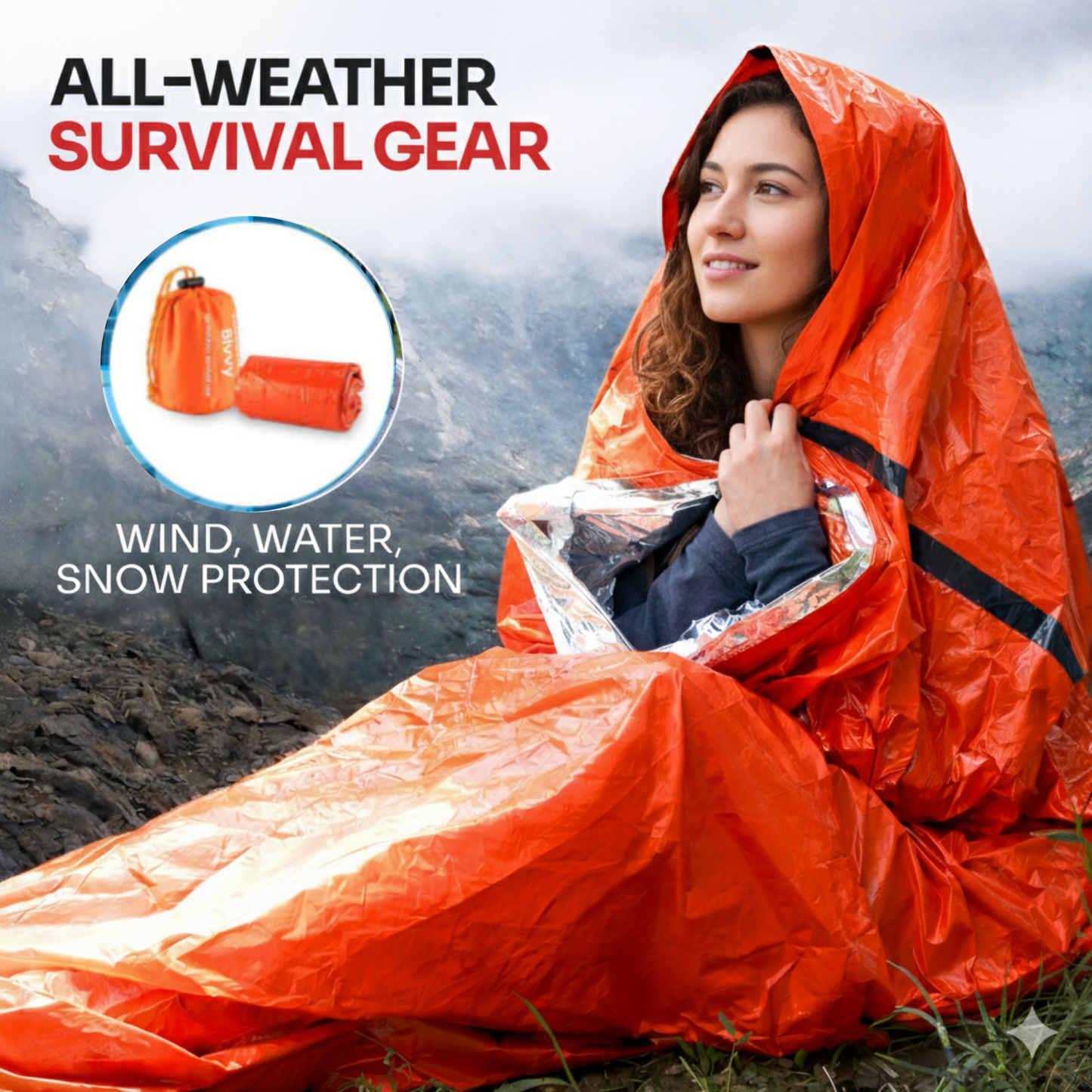 Thermal Bivy Emergency Sleeping Bag for Outdoor Survival