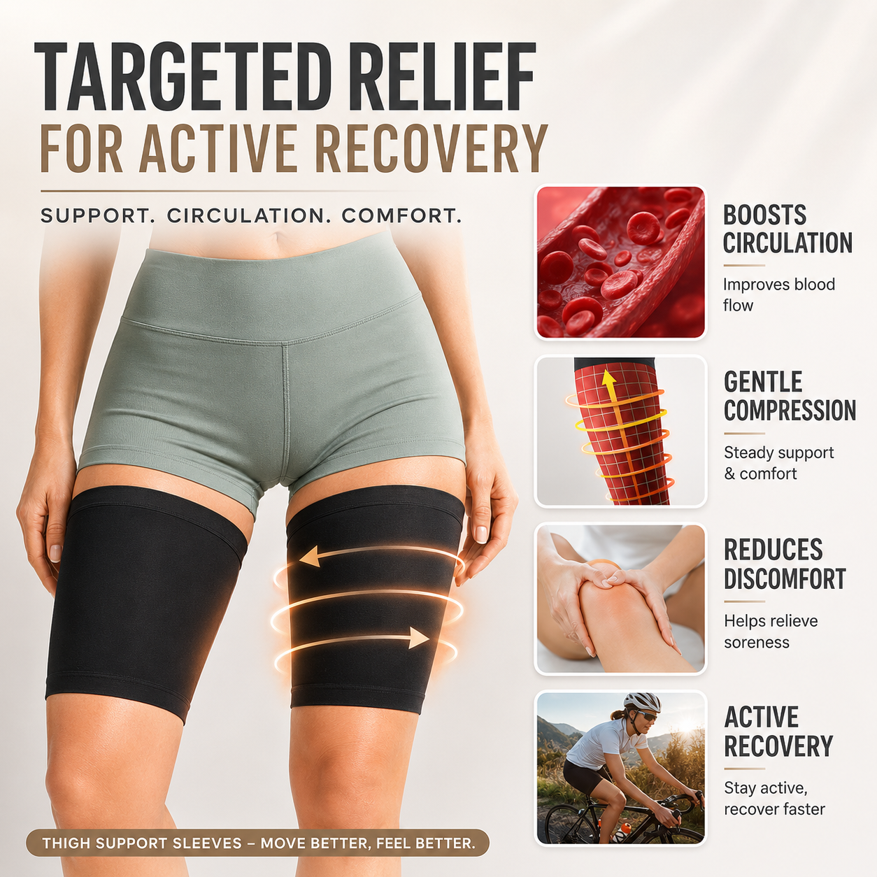 Thighraze Ultra Thin Compression Sleeve