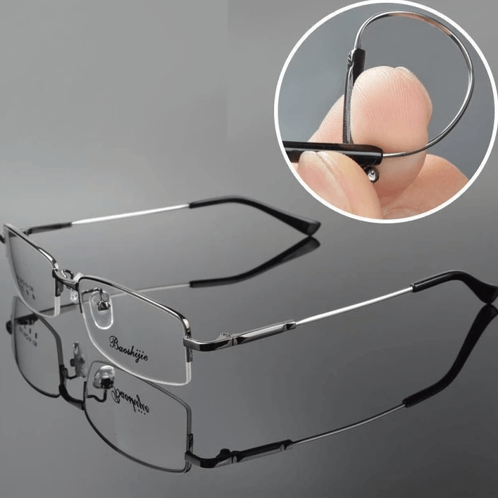 Titanium Progressive Distance and Near Range Dual-Use Reading Glasses