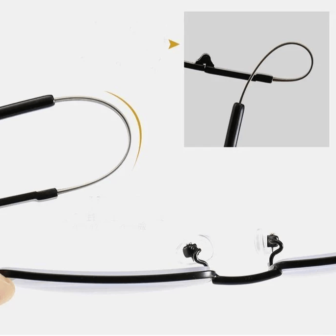 Titanium Progressive Distance and Near Range Dual-Use Reading Glasses