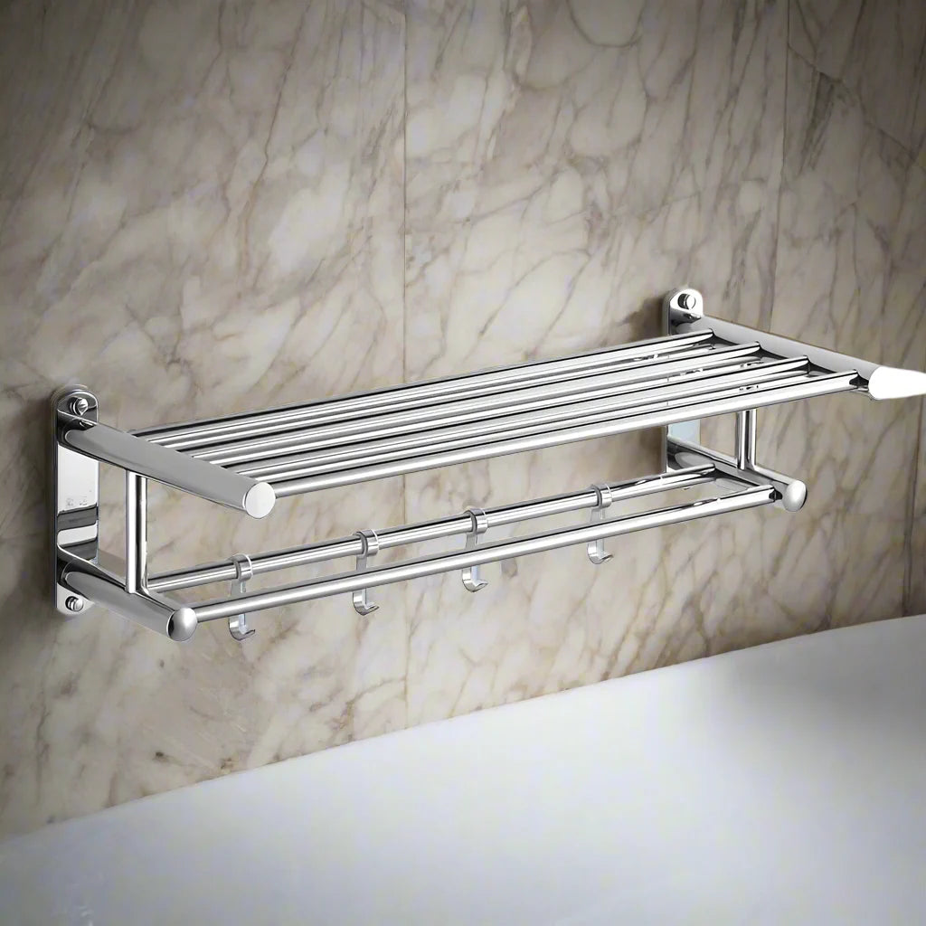 Towel Rack in Stainless Steel – Modern and Durable Design for Bathroom