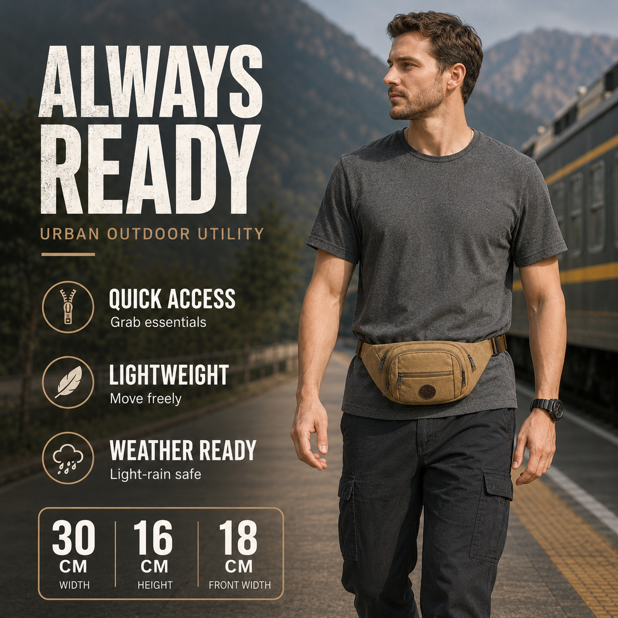 Trailridge Lightweight Canvas Waist Pack