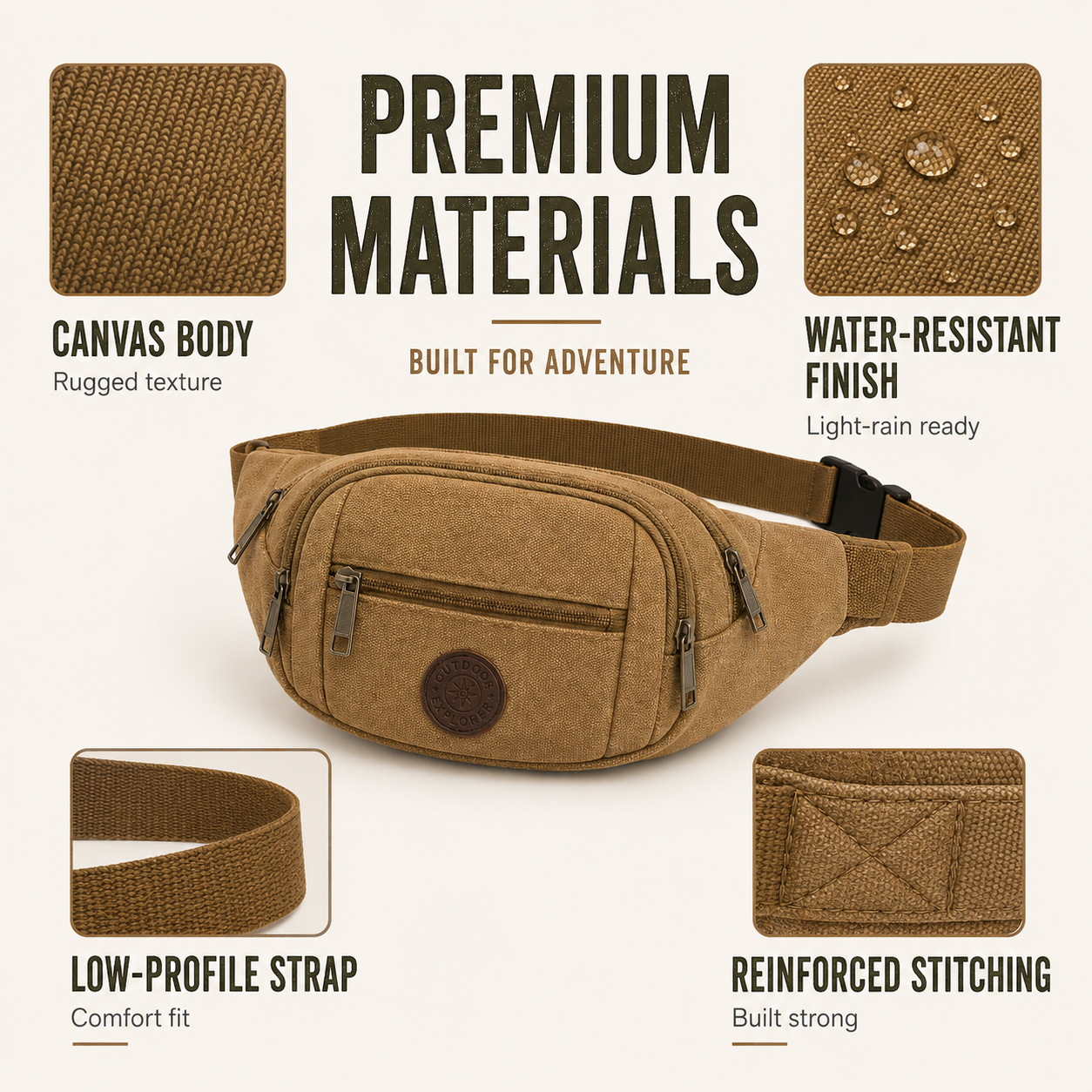 Trailridge Lightweight Canvas Waist Pack