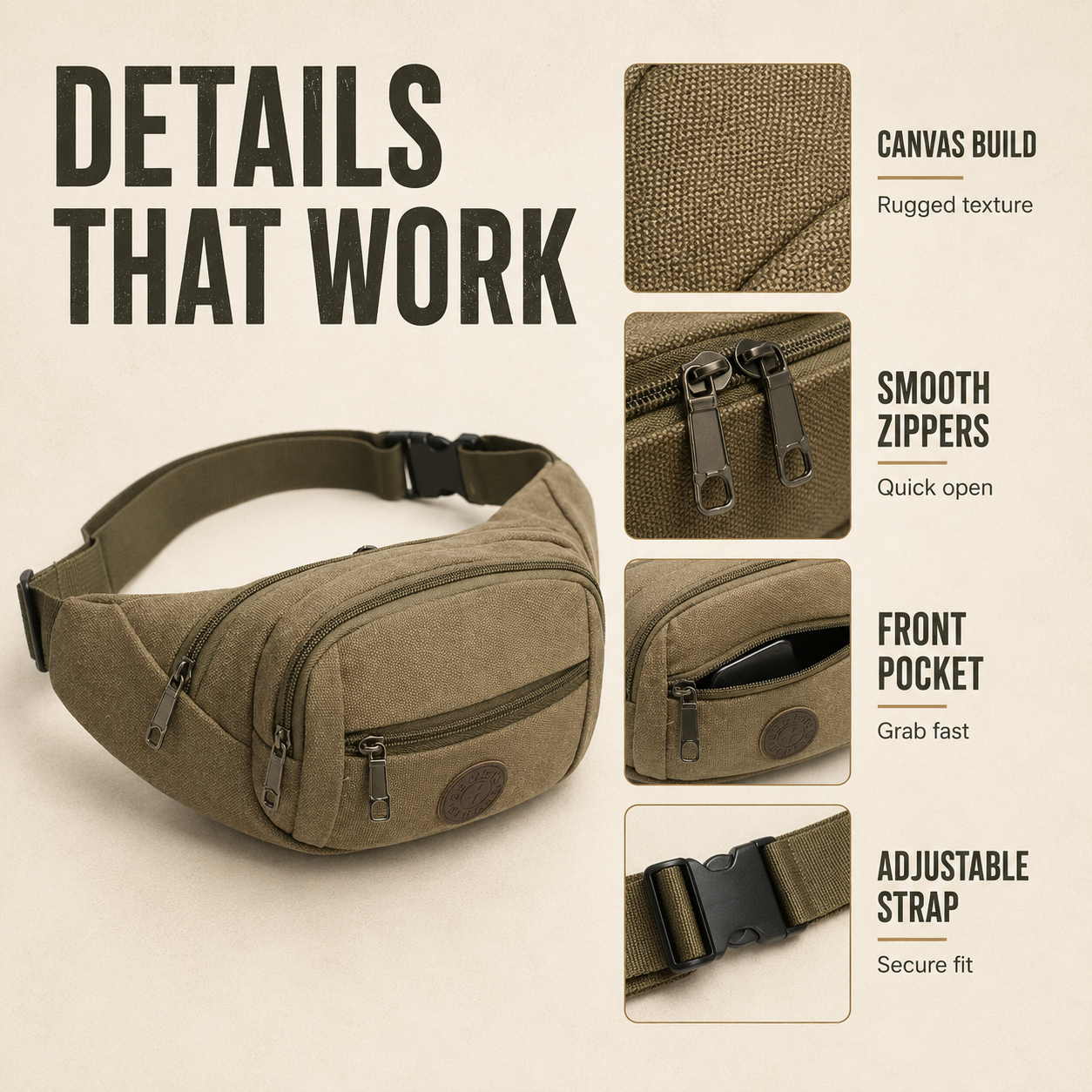 Trailridge Lightweight Canvas Waist Pack