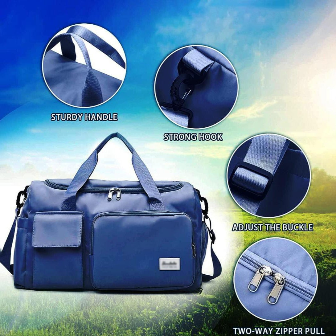 Travel Bag Sports Duffle | Multiple Compartments with Shoe Compartment