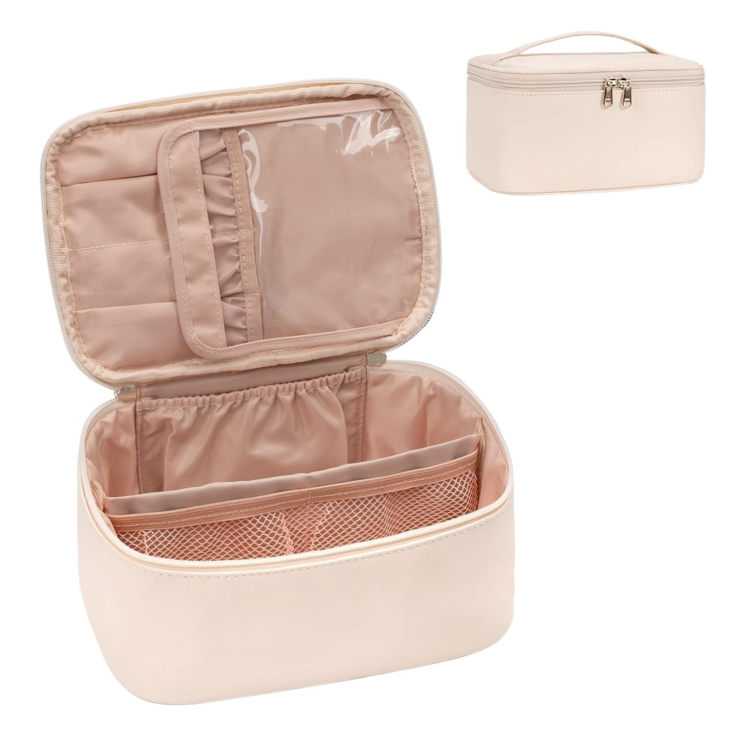 Travel-Friendly Makeup Organizer with Dividers
