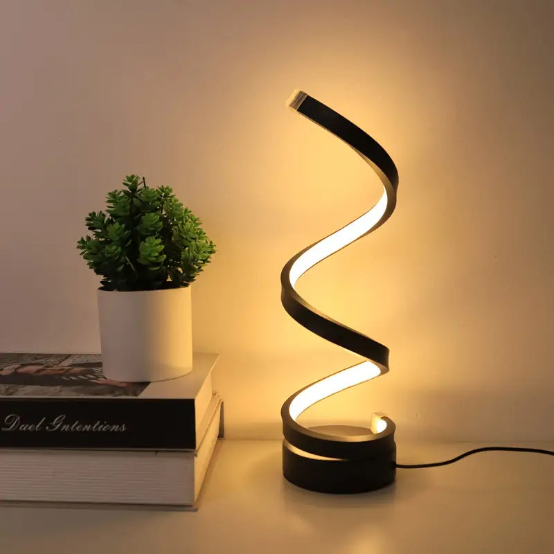 TwistLight - Modern LED Table Lamp Spiral Design