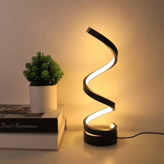 TwistLight - Modern LED Table Lamp Spiral Design