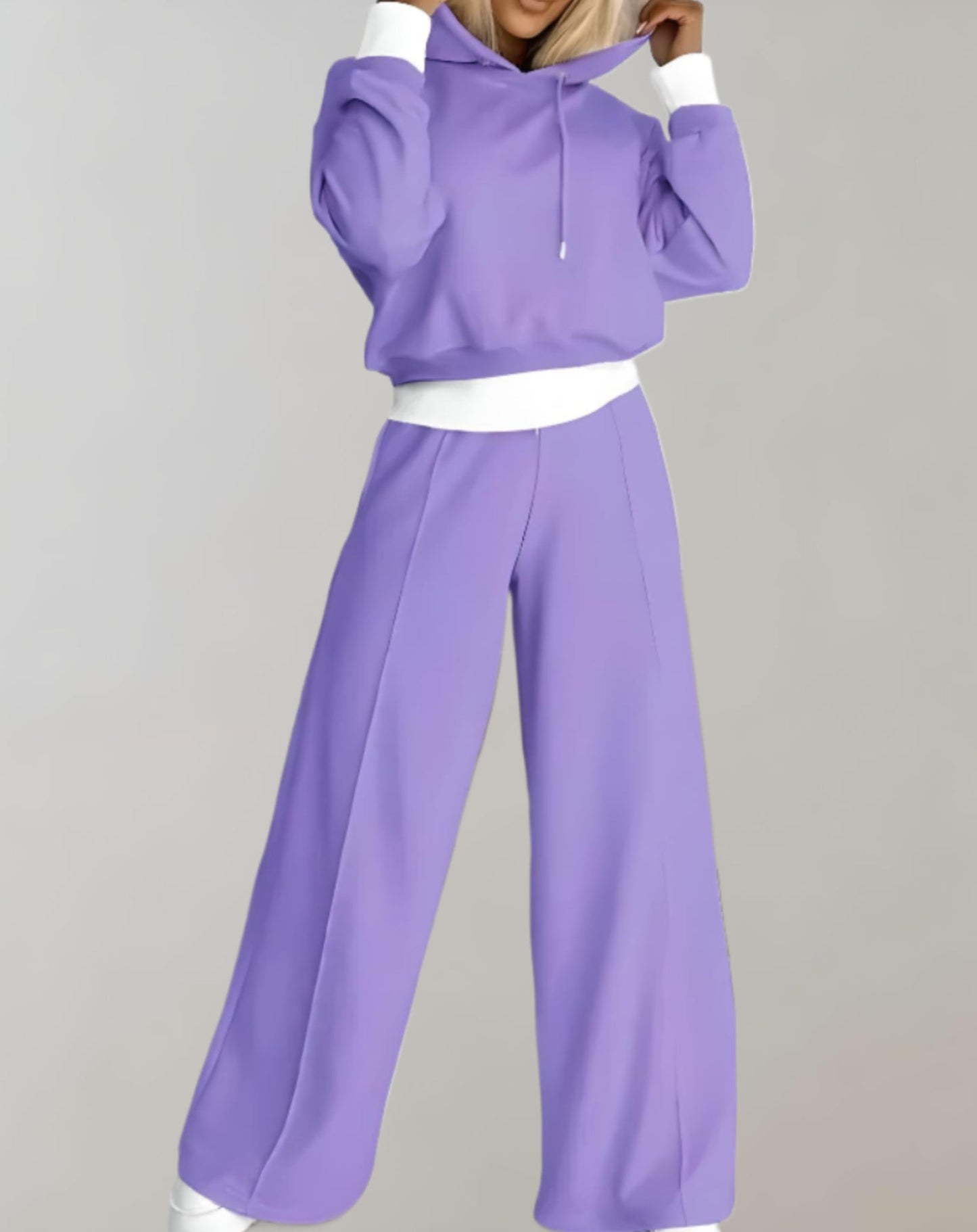 Two Piece Set - Sweater & Wide Pants - Manon
