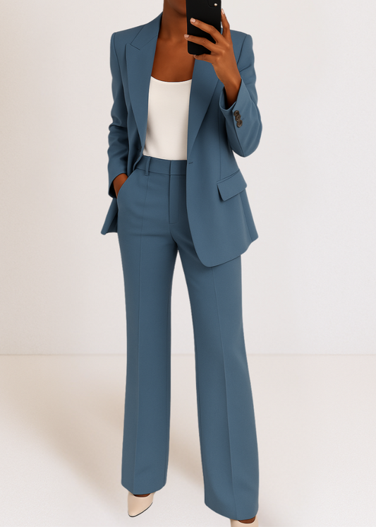 Tynara Two-Piece Suit - Tailored Blazer & Straight Pants