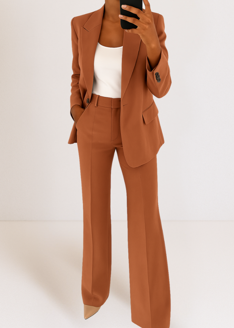 Tynara Two-Piece Suit - Tailored Blazer & Straight Pants