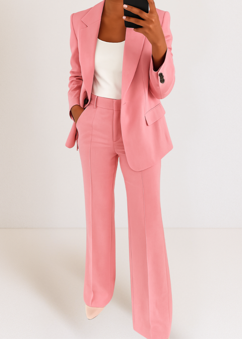 Tynara Two-Piece Suit - Tailored Blazer & Straight Pants