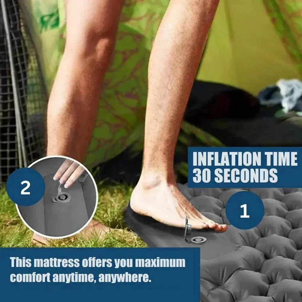 Ultralight Inflatable Camping Mattress with Built-In Pump