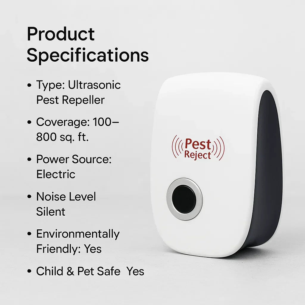Ultrasonic Squirrel Repeller Device - Effective Pest Control to Deter Squirrels in 48 Hours for Gardens & Yards