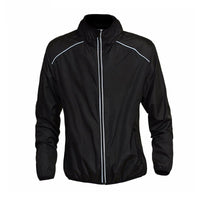 Unisex Cycling Wind Jacket with Reflectors - Waterproof and Wind Resistant