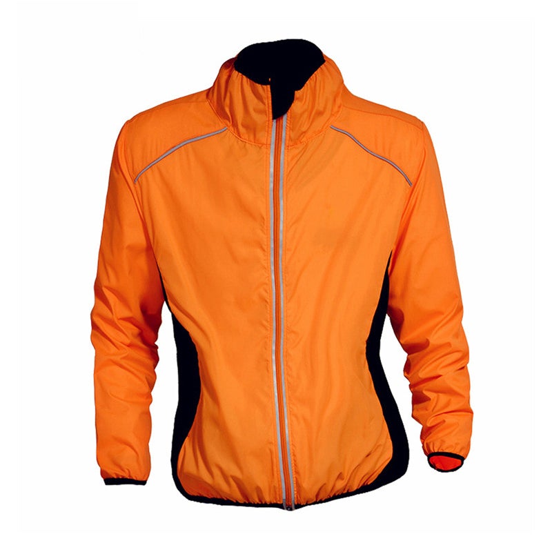 Unisex Cycling Wind Jacket with Reflectors - Waterproof and Wind Resistant