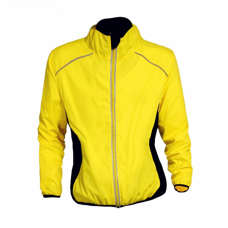 Unisex Cycling Wind Jacket with Reflectors - Waterproof and Wind Resistant