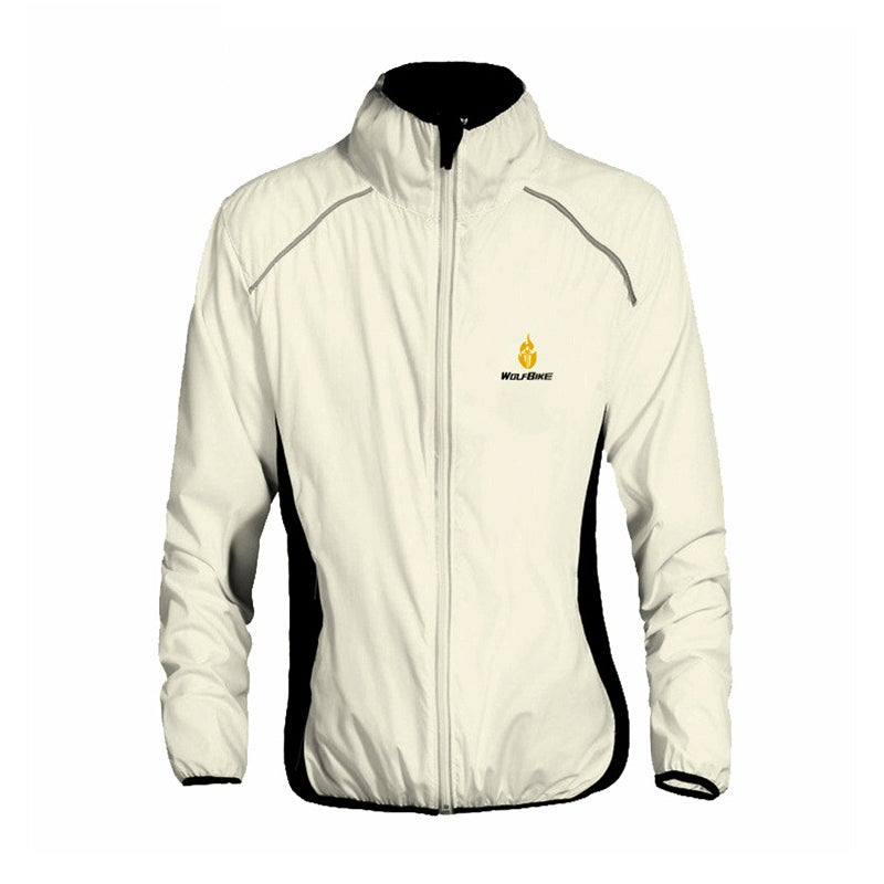 Unisex Cycling Wind Jacket with Reflectors - Waterproof and Wind Resistant