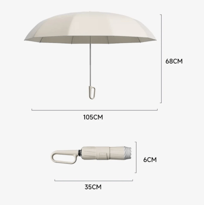 Unisex Stormproof Umbrella with Reflectors