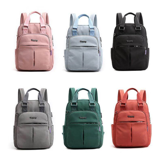 Unisex Waterproof Multifunctional Backpack with USB Port