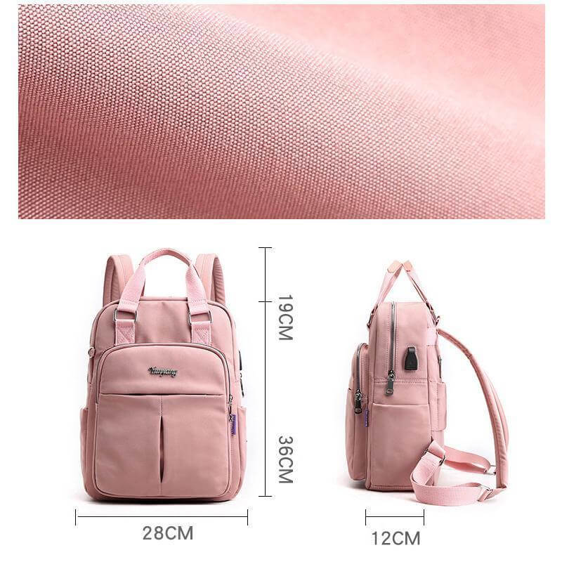 Unisex Waterproof Multifunctional Backpack with USB Port