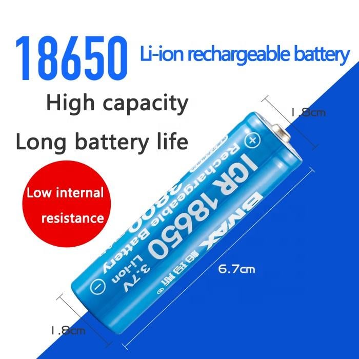 Universal 18650 Li-ion 3.7V Rechargeable Batteries (2-Pack)